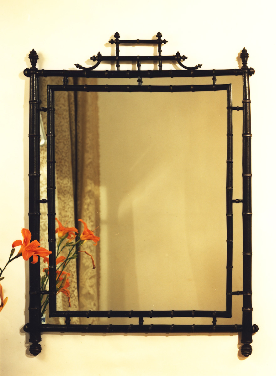 1012 Turned Bamboo Mirror 33×45