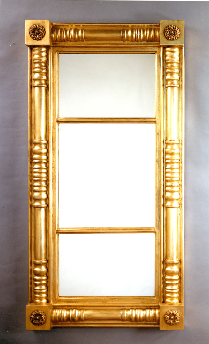 1026 Grand  Balustrade Overmantle Mirror 28.5×55