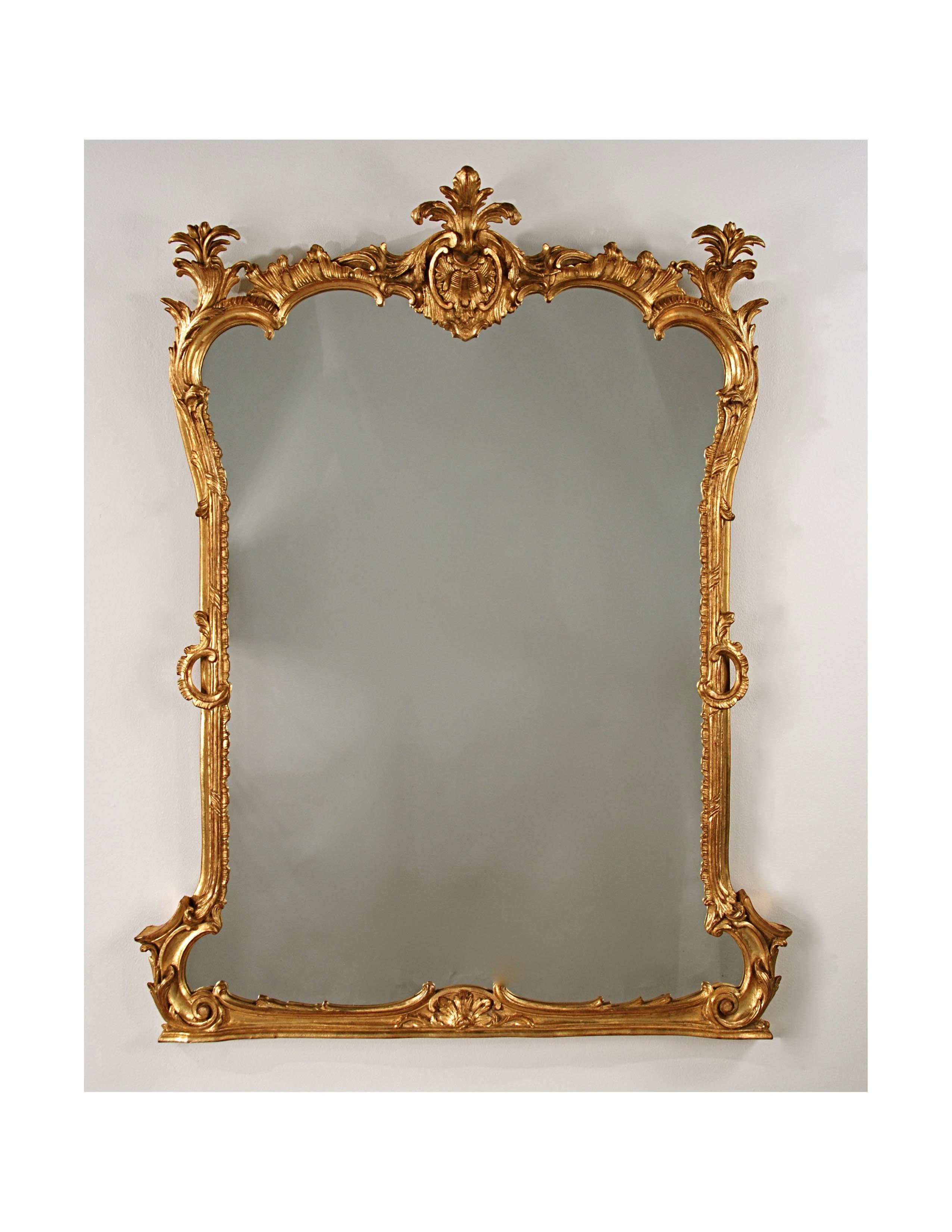 1059 Acanthus Crest Mirror 39×51