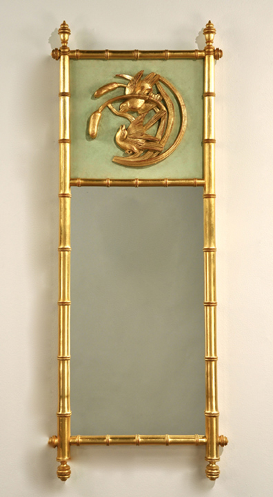 1083 Cat O' Nine Tails With Red Winged Blackbirds Mirror 18×46