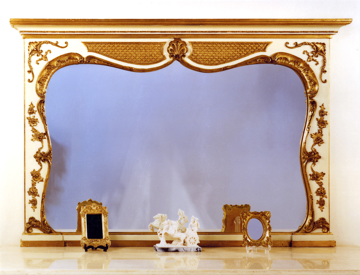 1089 Victorian Regency Overmantle Mirror 45×30