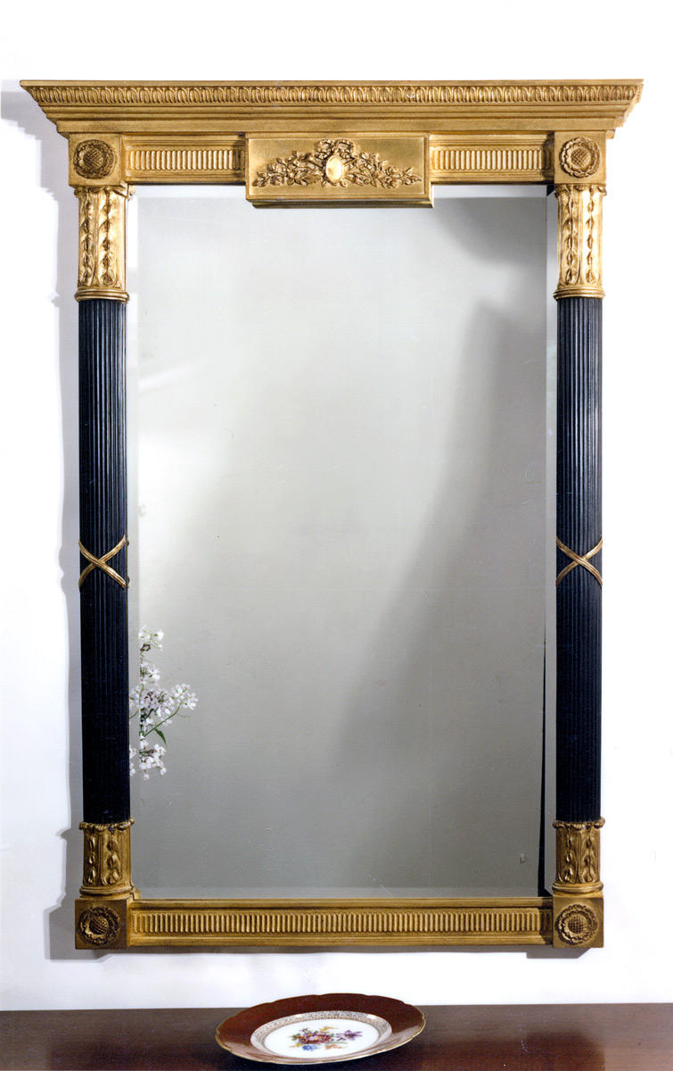1094 Fluted Sheraton Mirror 34.5×50.5