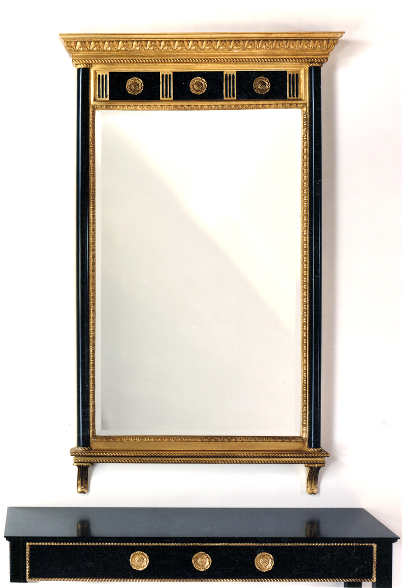 1105 Neoclassic with Rosettes Mirror 36×58.5