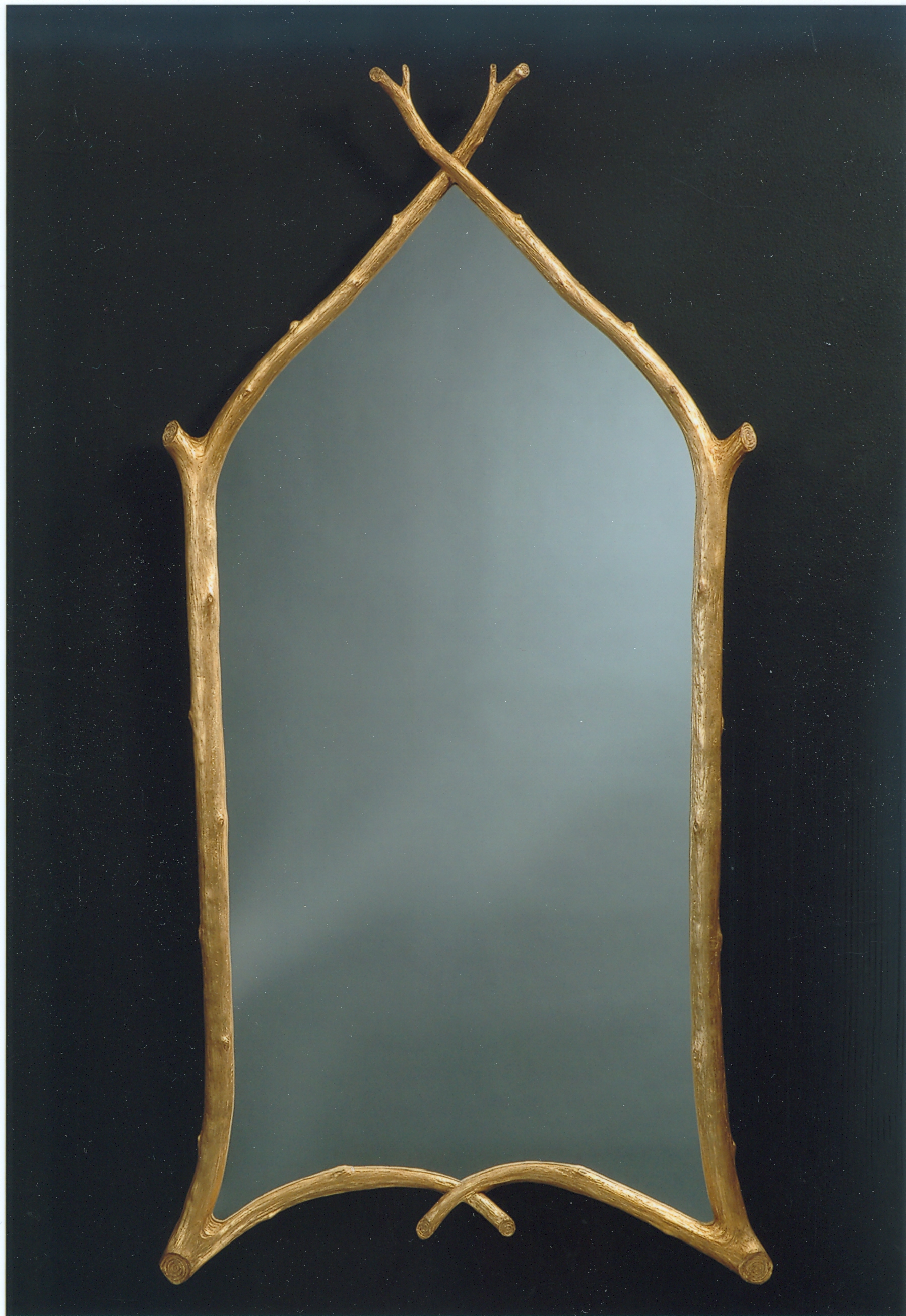 1159 Grand Gothic Twig Mirror 23.5×46