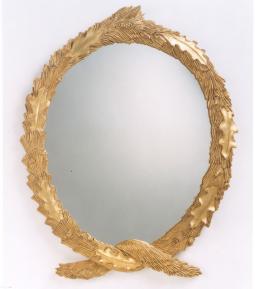 1528 Pine & Oak Wreath Mirror 27×34