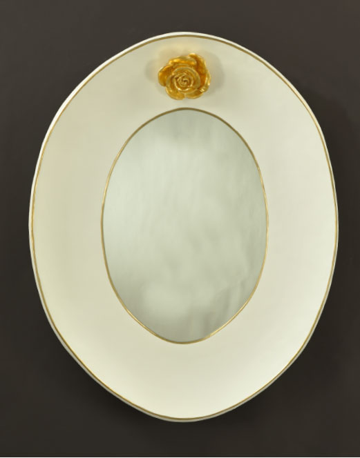 1906 SMALL OVAL SWEEP WITH ROSE 27.5×35