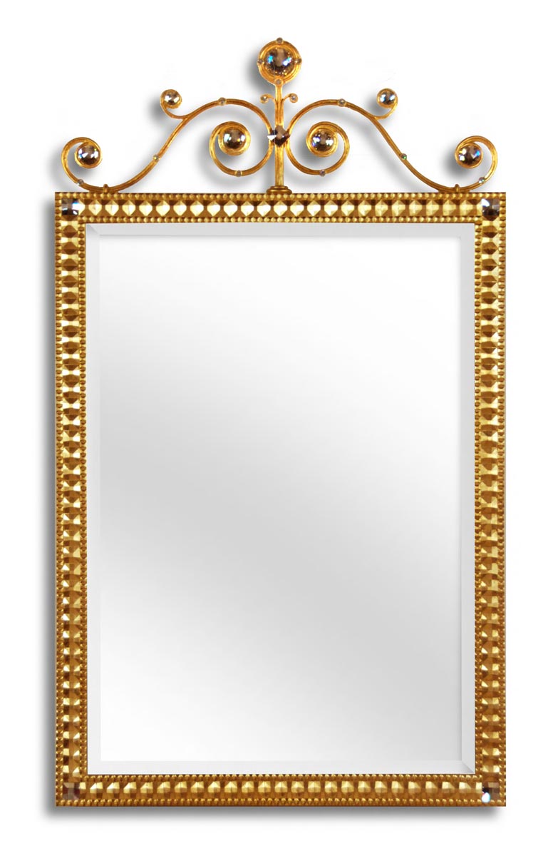 4420 Fascination II Scroll Top Mirror 26.5×45