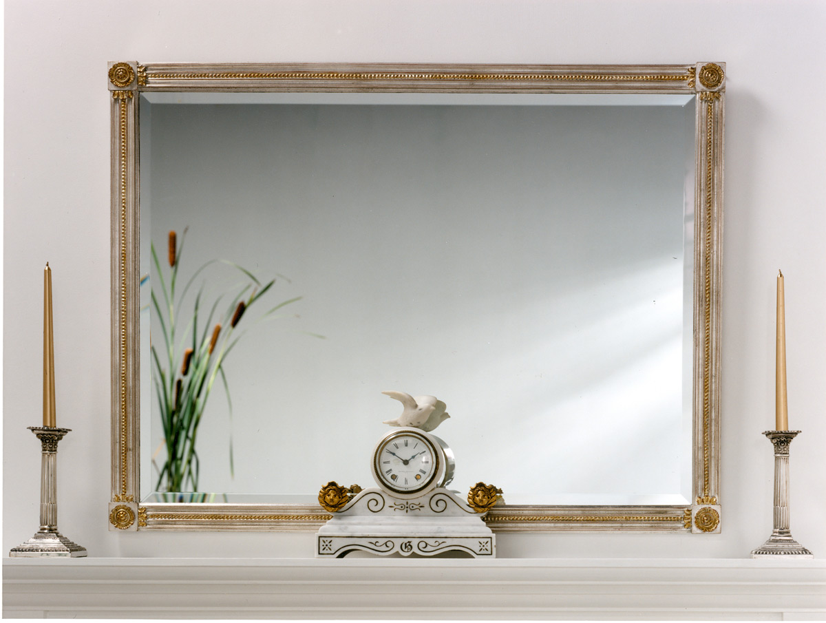 5206 Fluted Rosettes Mirror 43.5×33.5