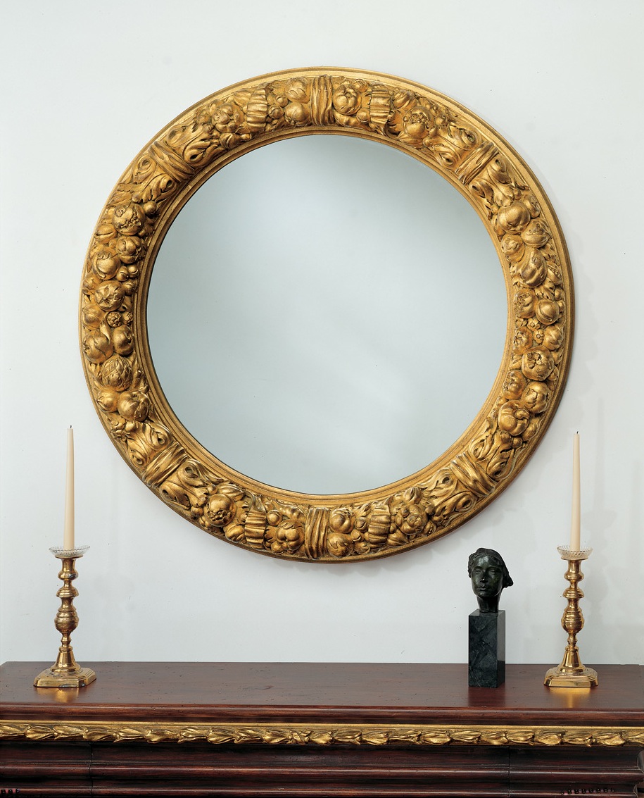 7160 Newport Harvest Wreath Mirror 42.5"
